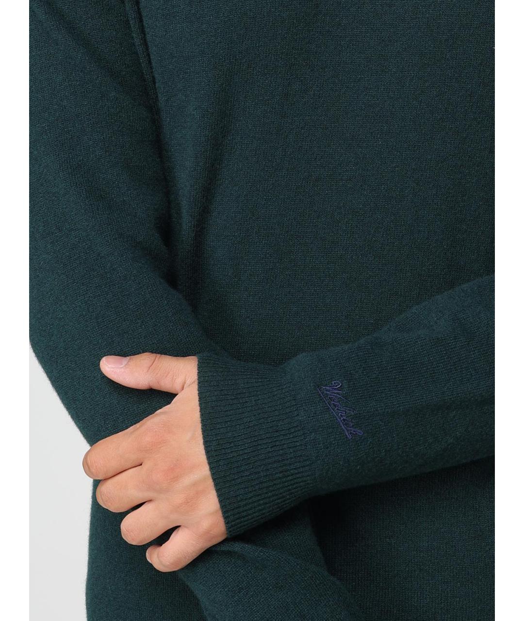WOOLRICH Зеленый шерстяной джемпер / свитер, фото 3