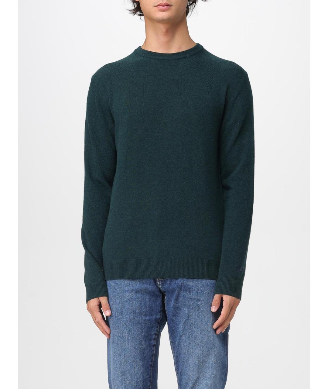 WOOLRICH Зеленый шерстяной джемпер / свитер, фото 4