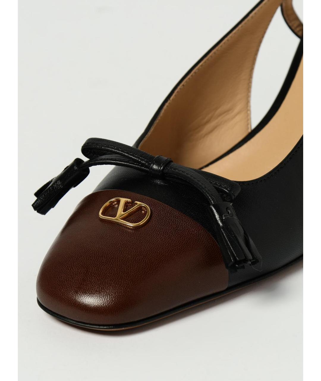 VALENTINO Черные кожаные туфли, фото 4