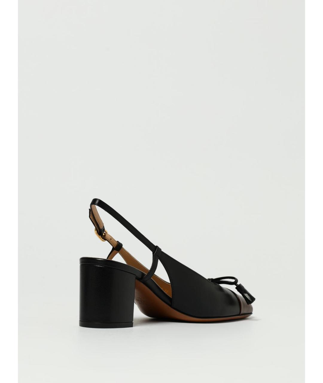 VALENTINO Черные кожаные туфли, фото 3