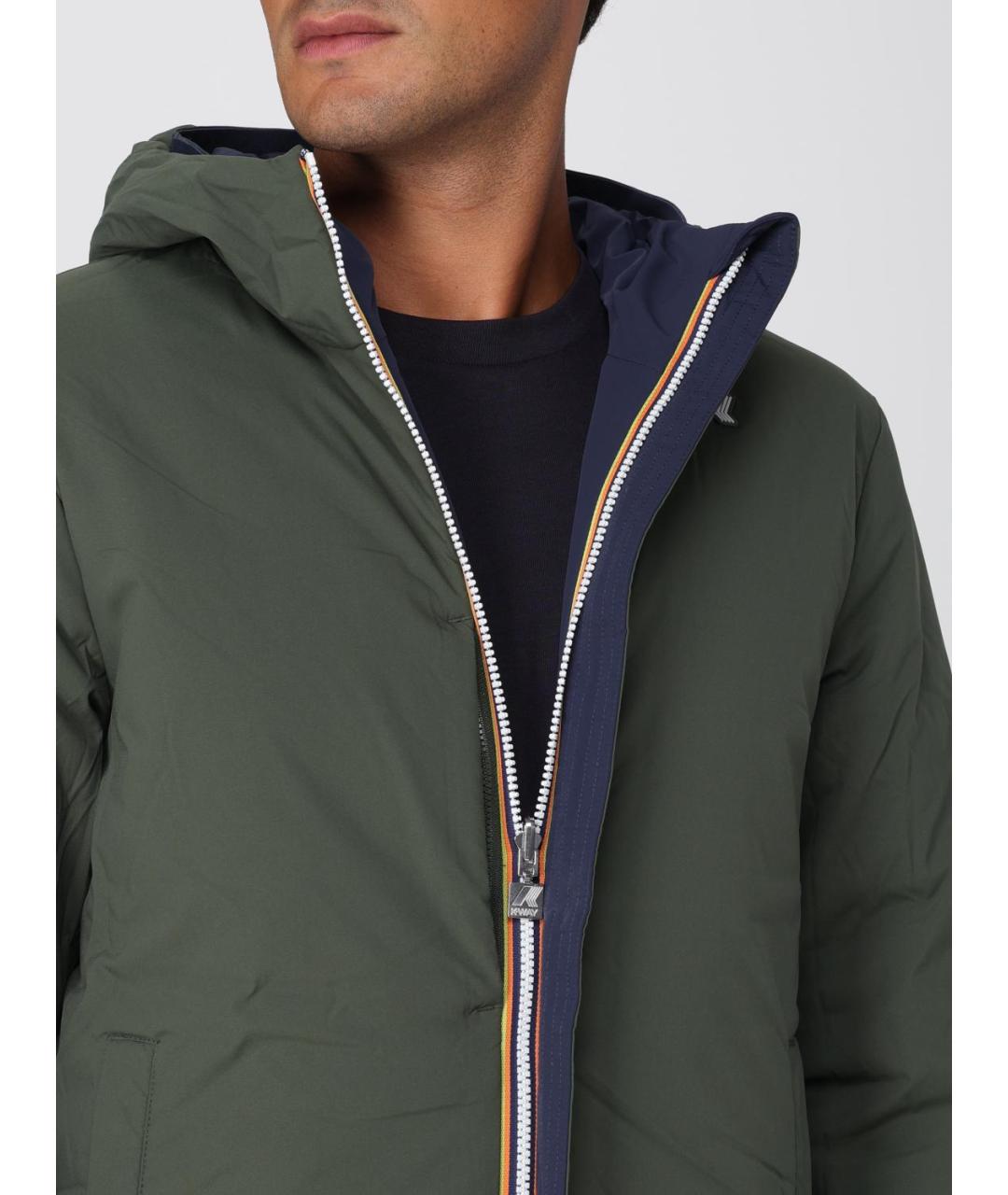 K-WAY Синяя полиамидовая куртка, фото 4