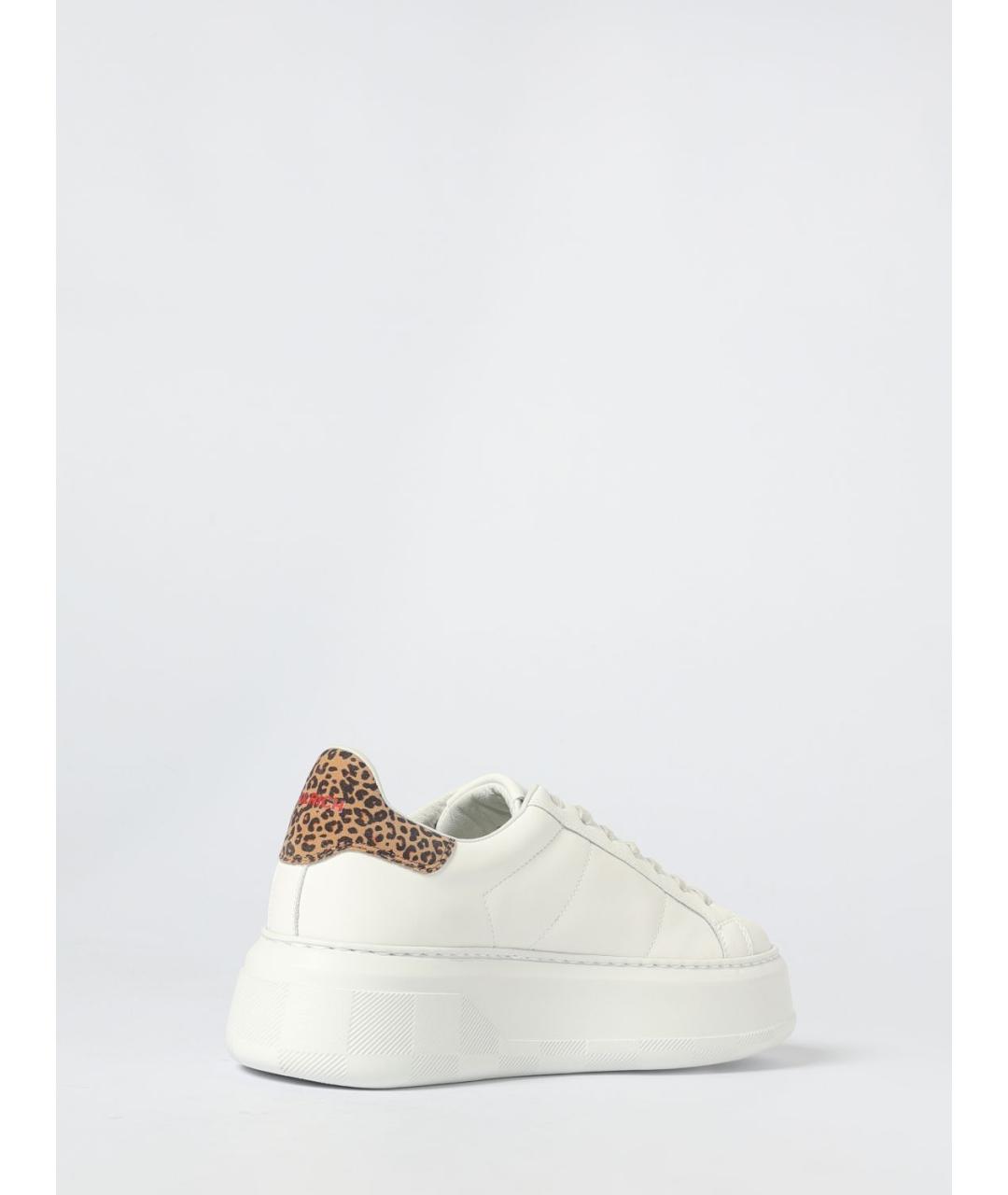 WOOLRICH Белые кожаные кроссовки, фото 3