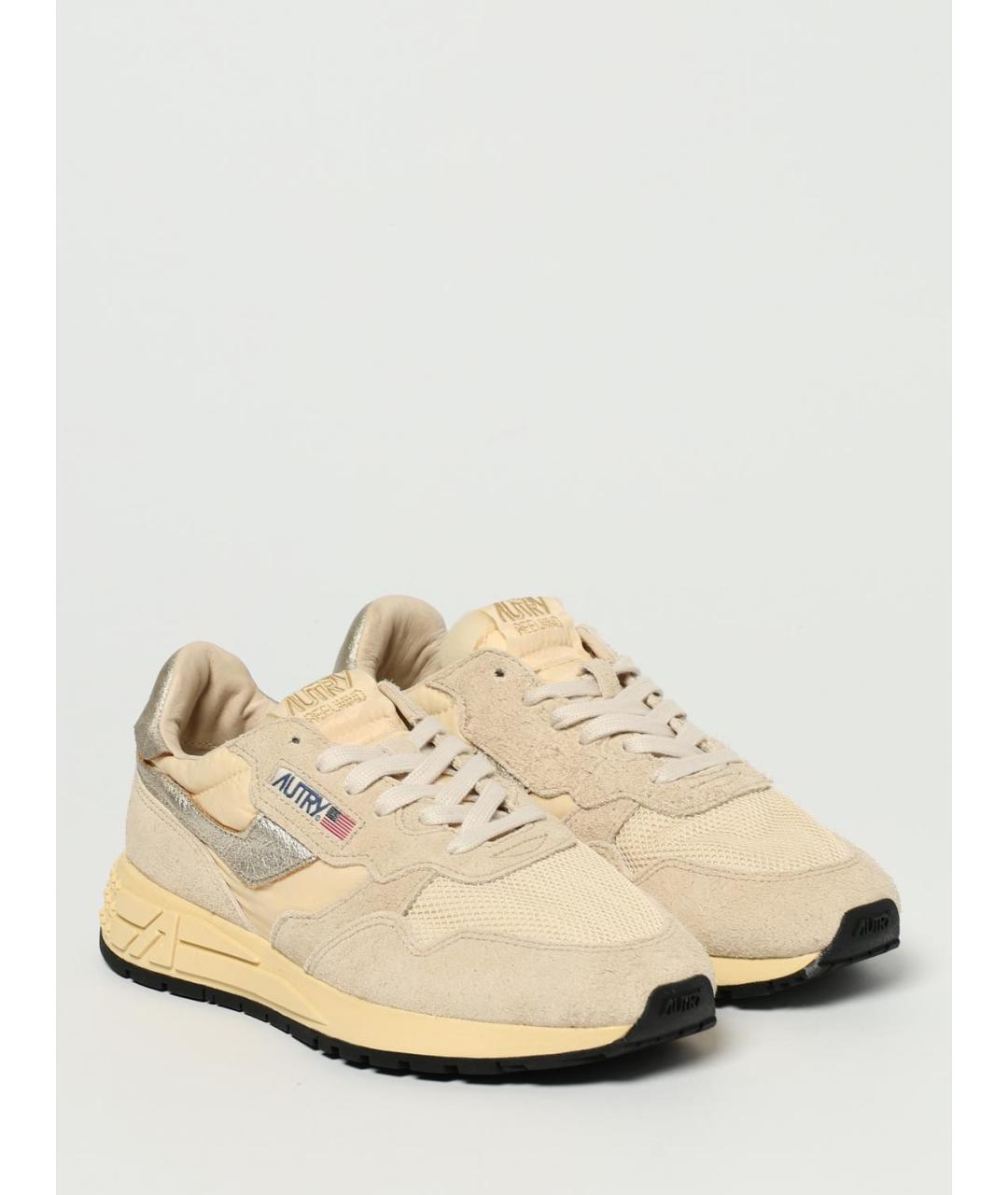 AUTRY Бежевые замшевые кроссовки, фото 2