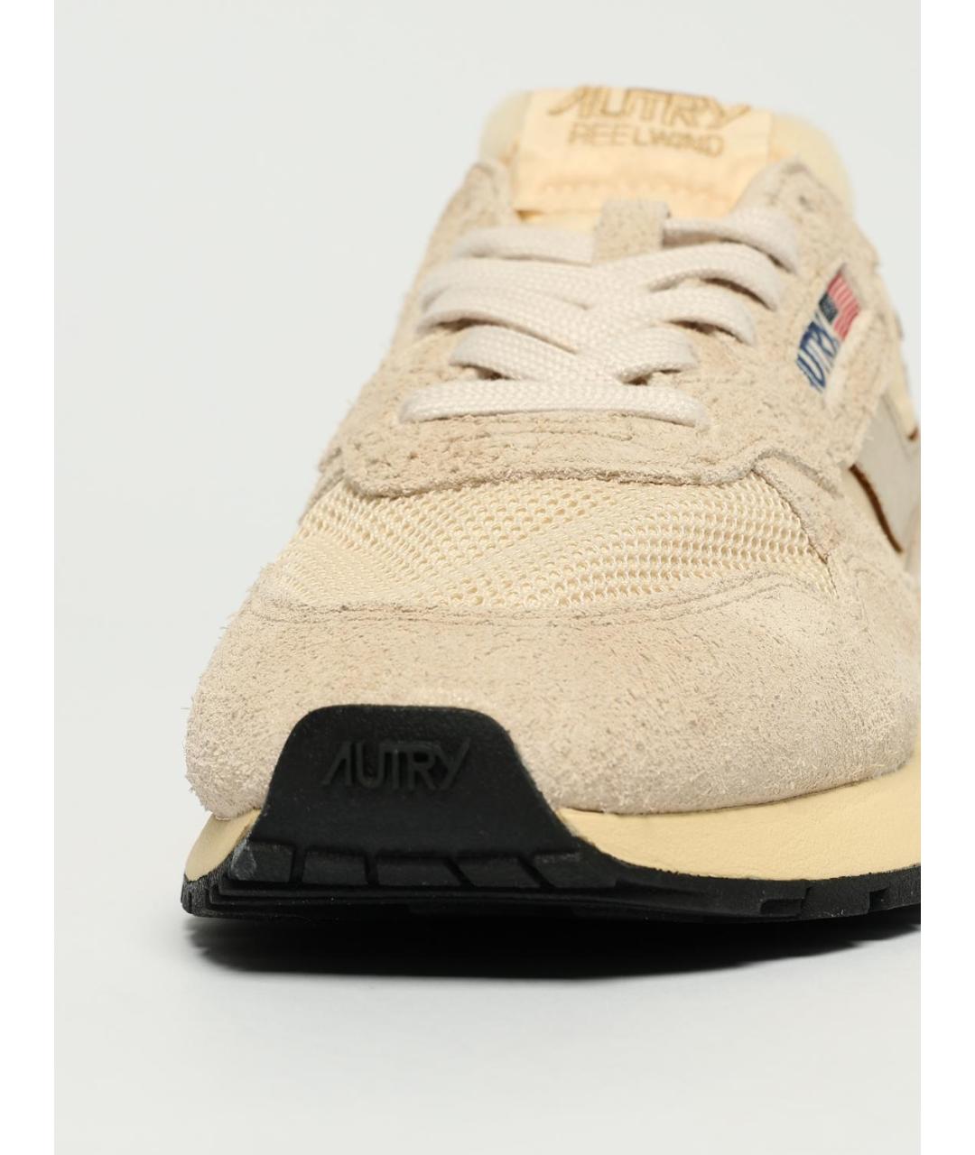 AUTRY Бежевые замшевые кроссовки, фото 4