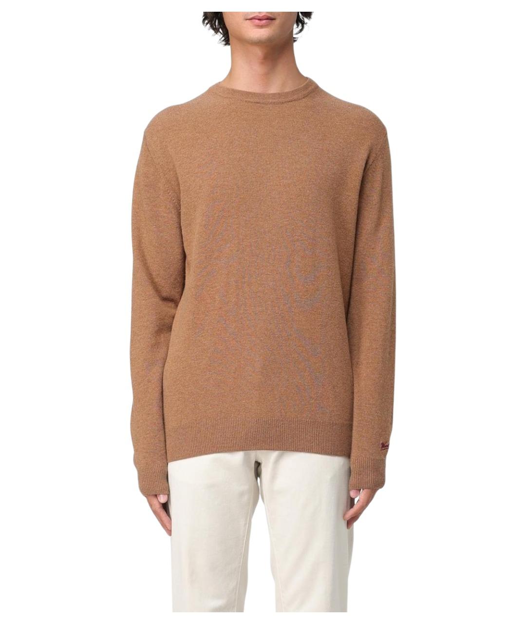 WOOLRICH Бежевый шерстяной джемпер / свитер, фото 1