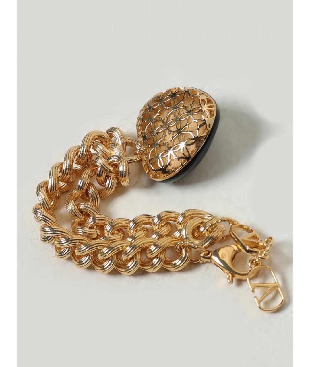 VALENTINO Золотой металлический браслет, фото 3