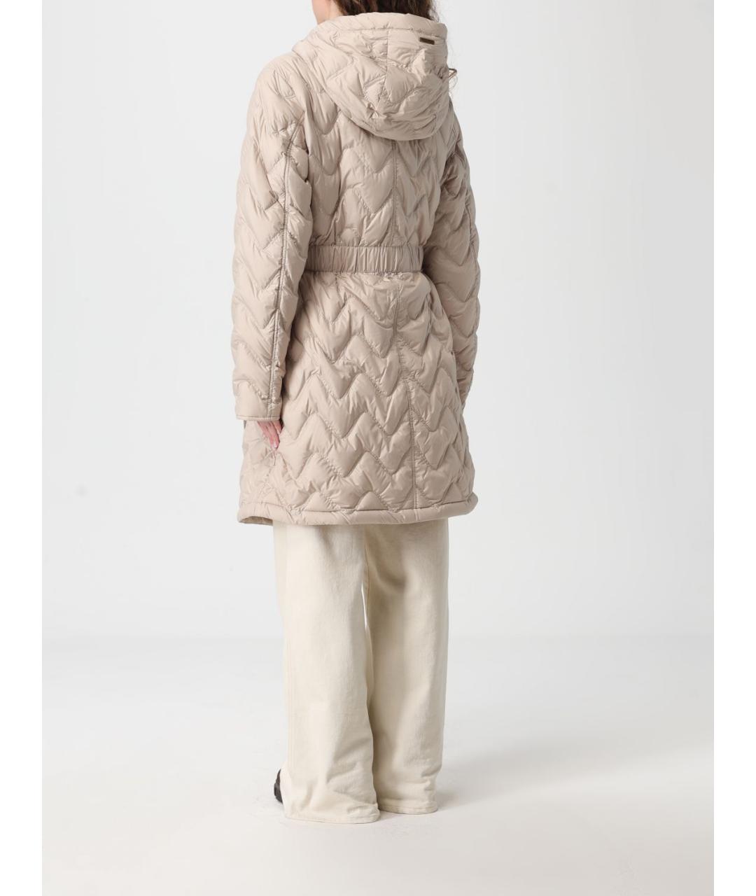 WOOLRICH Бежевое полиамидовое пальто, фото 3