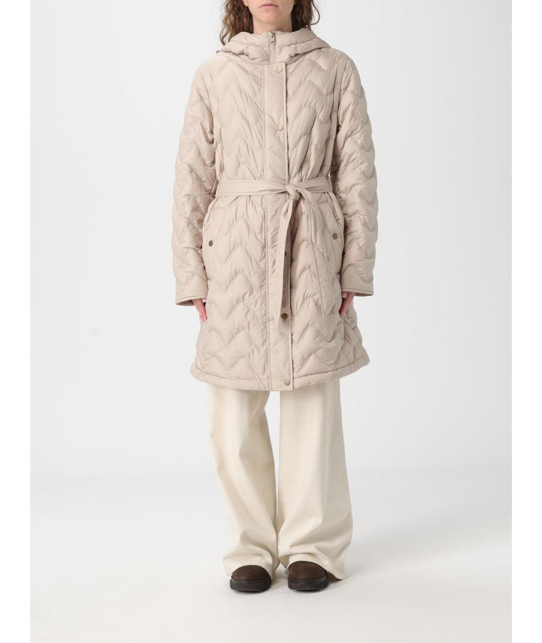 WOOLRICH Бежевое полиамидовое пальто, фото 2