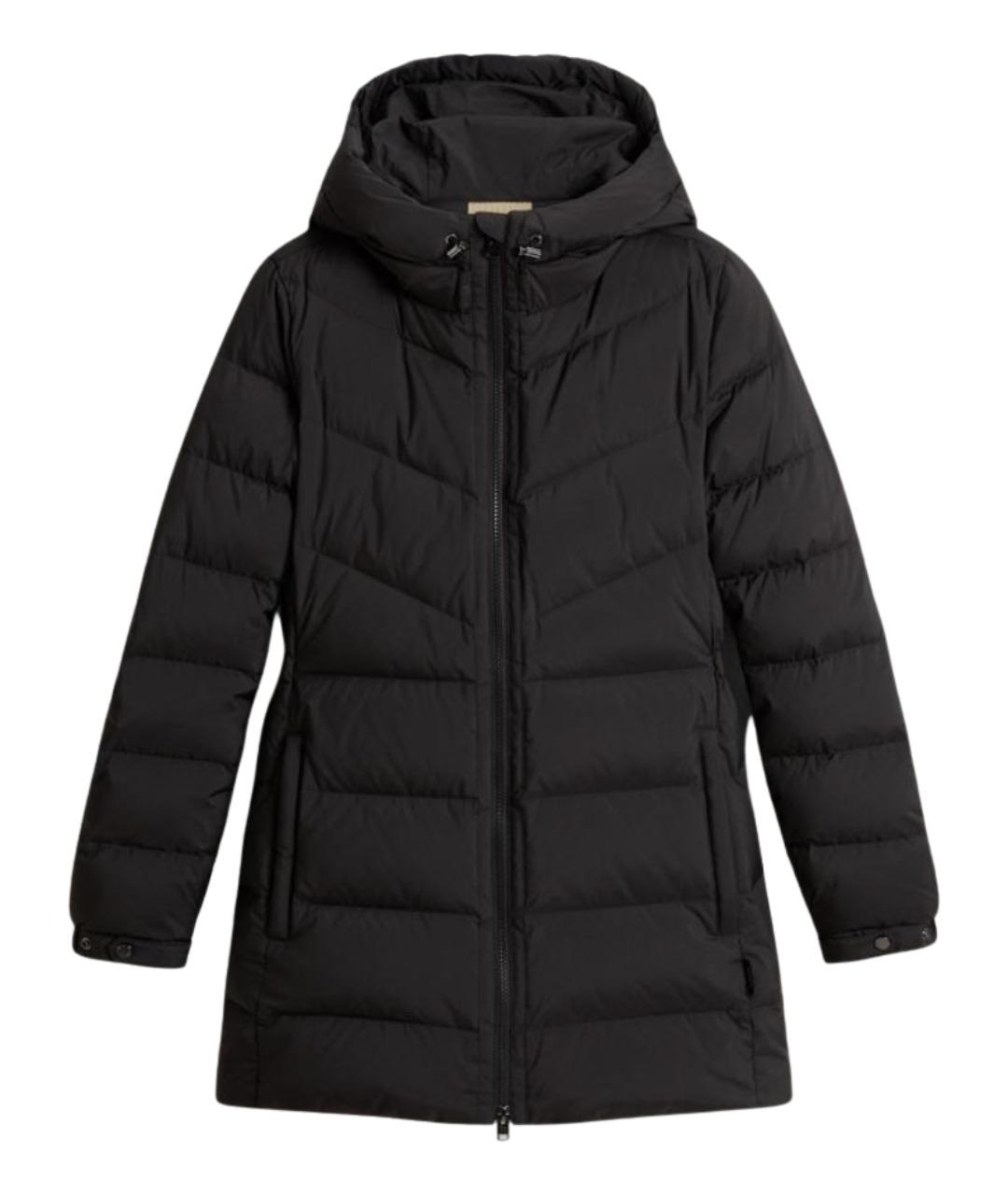 WOOLRICH Черный полиэстеровый пуховик, фото 1