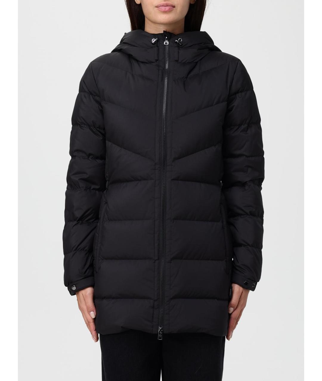 WOOLRICH Черный полиэстеровый пуховик, фото 2