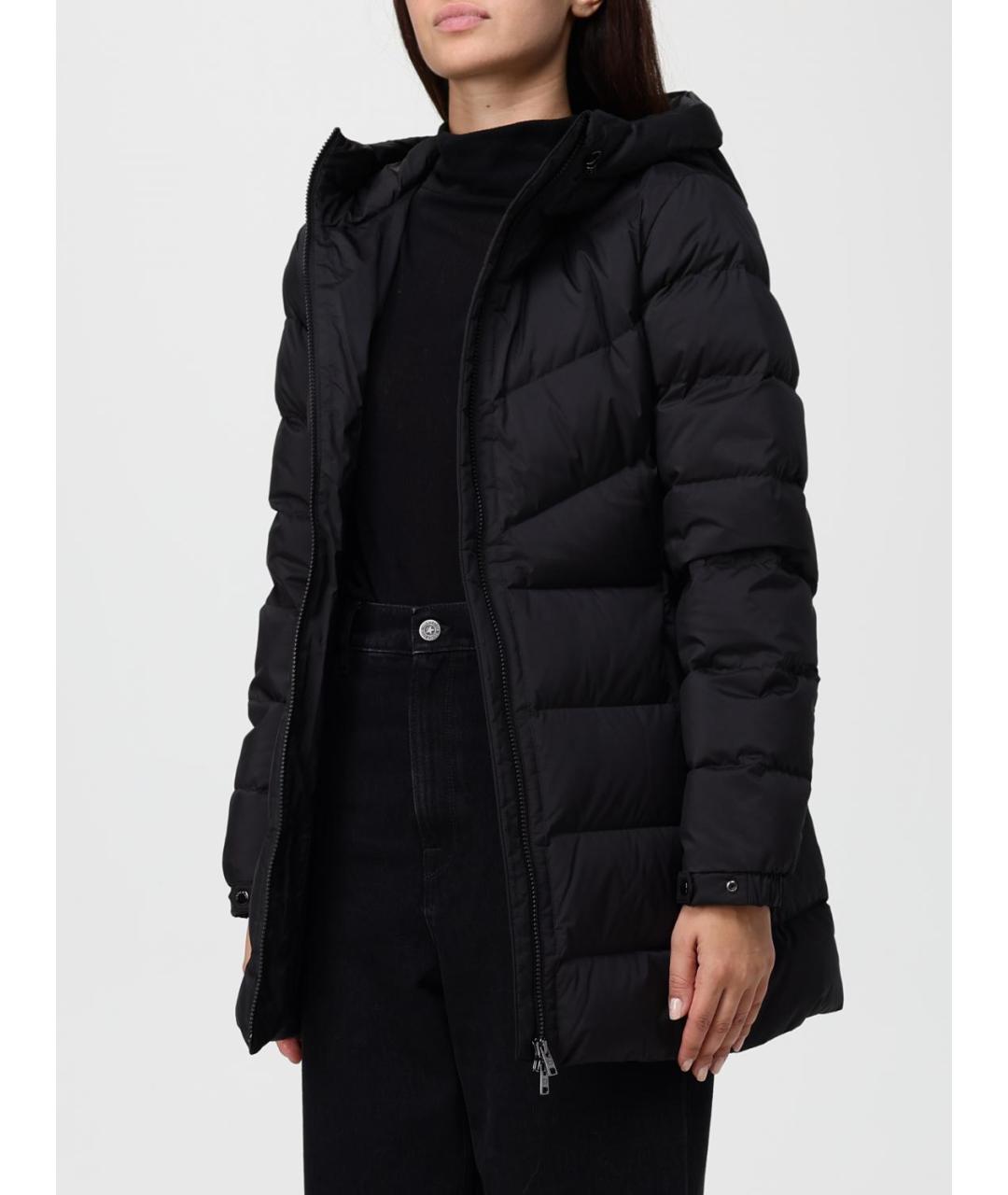 WOOLRICH Черный полиэстеровый пуховик, фото 4