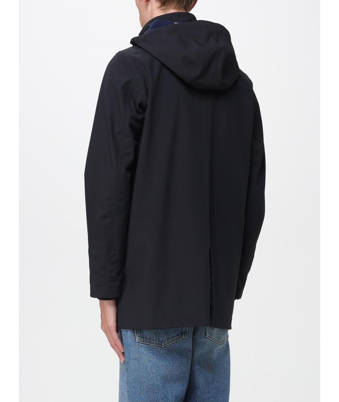 K-WAY Черное полиэстеровое пальто, фото 2