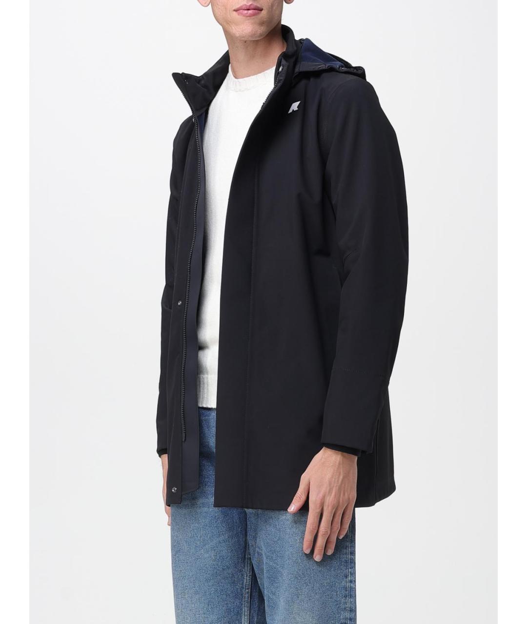 K-WAY Черное полиэстеровое пальто, фото 3