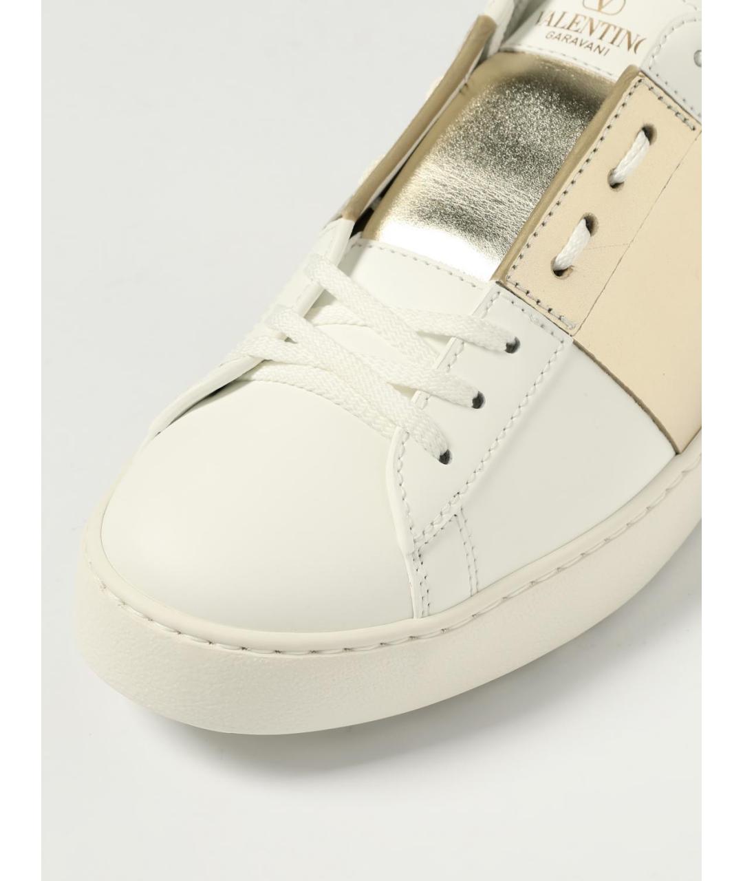 VALENTINO Белые кожаные кеды, фото 4