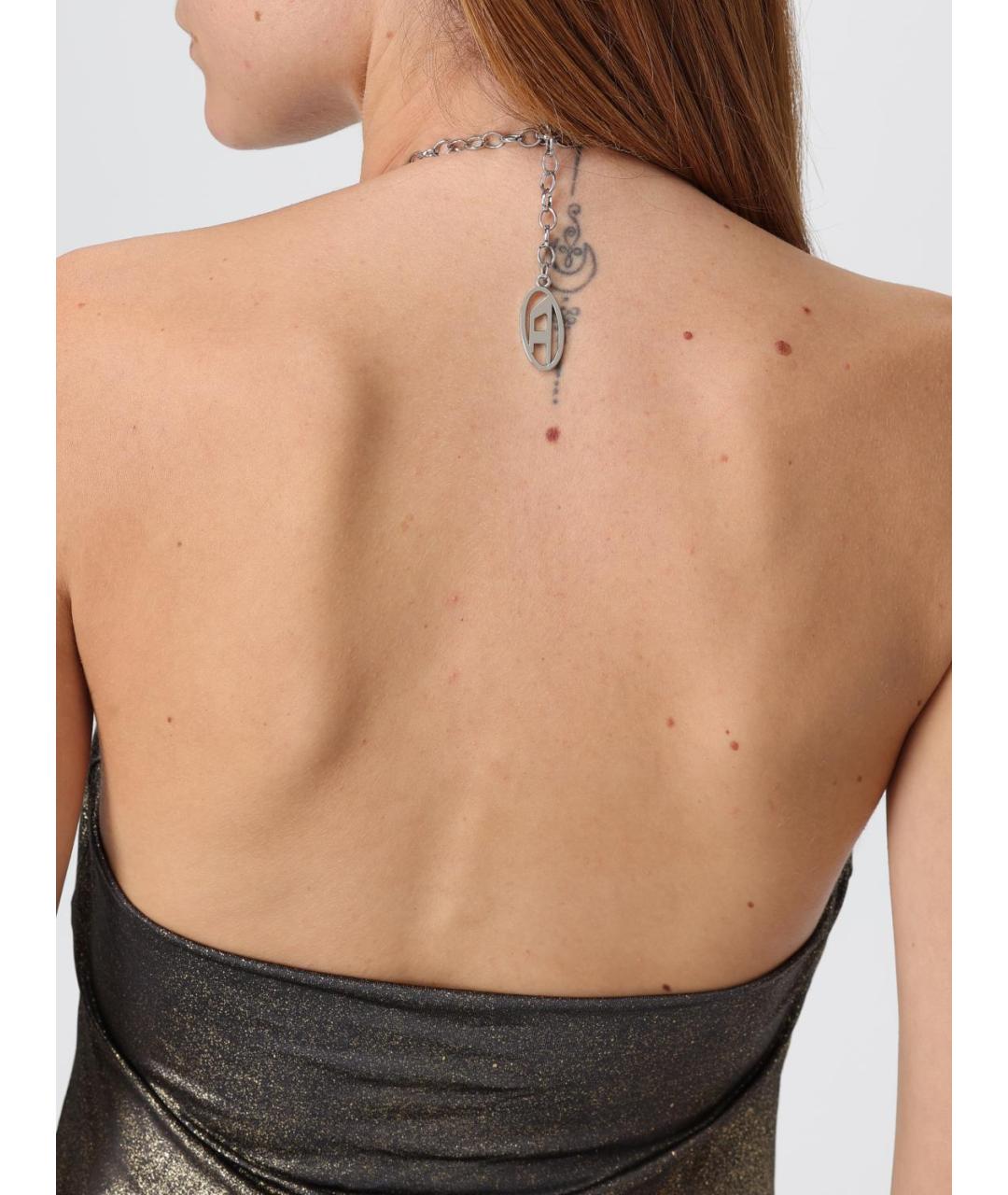 DIESEL Золотая ацетатная майка, фото 3