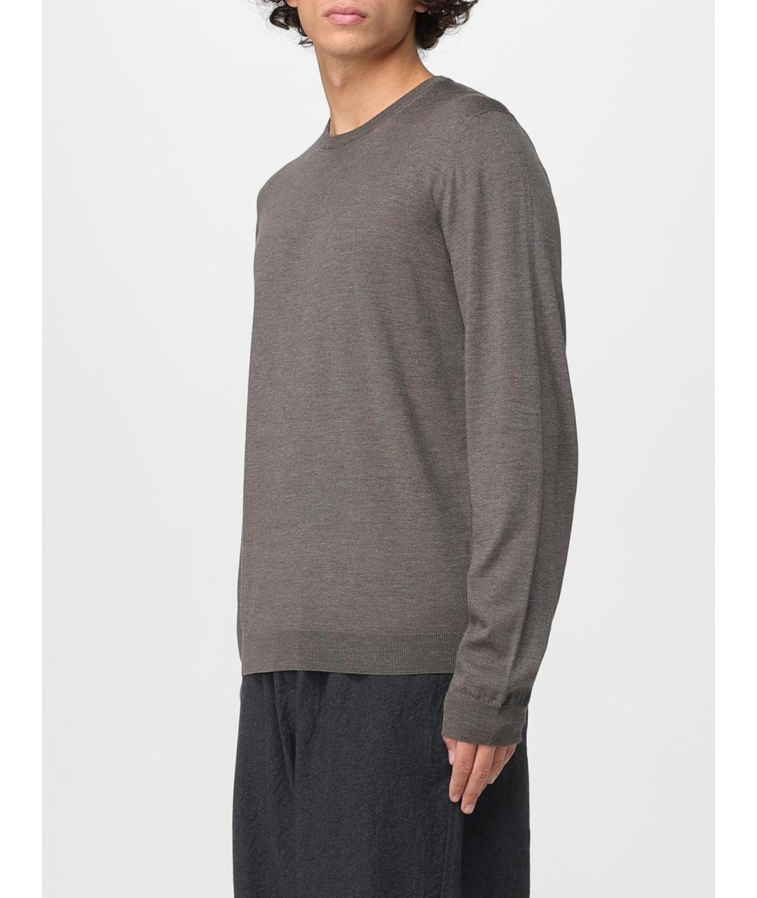 GIORGIO ARMANI Серый шелковый джемпер / свитер, фото 4