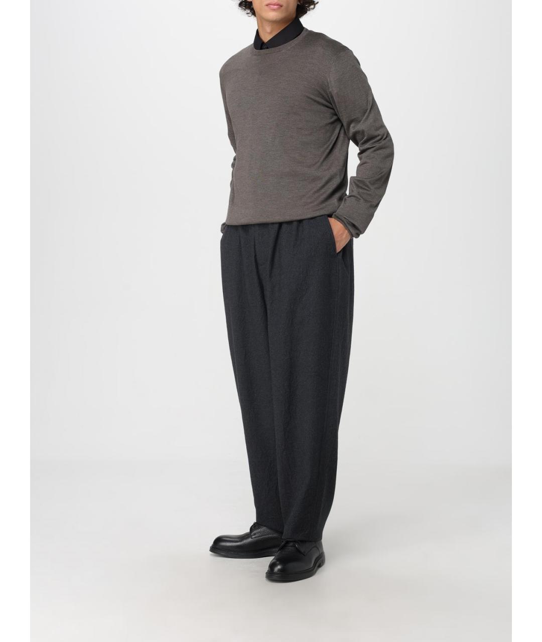 GIORGIO ARMANI Серый шелковый джемпер / свитер, фото 2