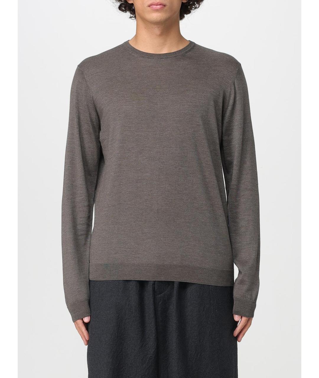 GIORGIO ARMANI Серый шелковый джемпер / свитер, фото 6