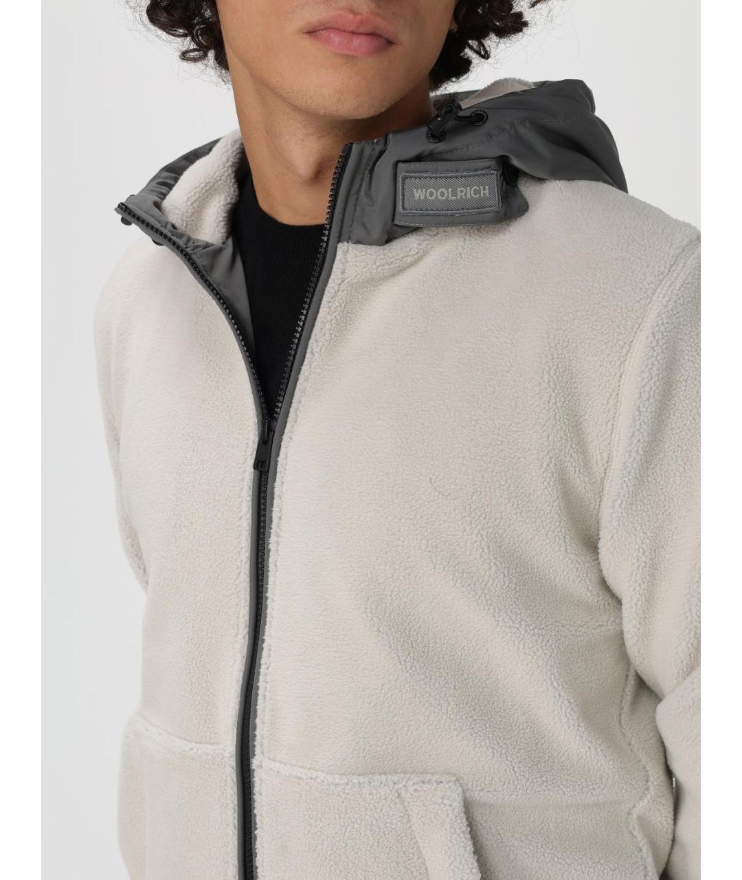 WOOLRICH Бежевая полиэстеровая куртка, фото 5