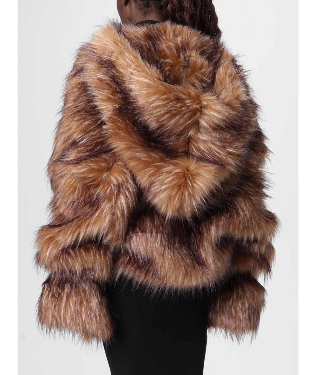 DISCLAIMER Коричневая шуба, фото 3