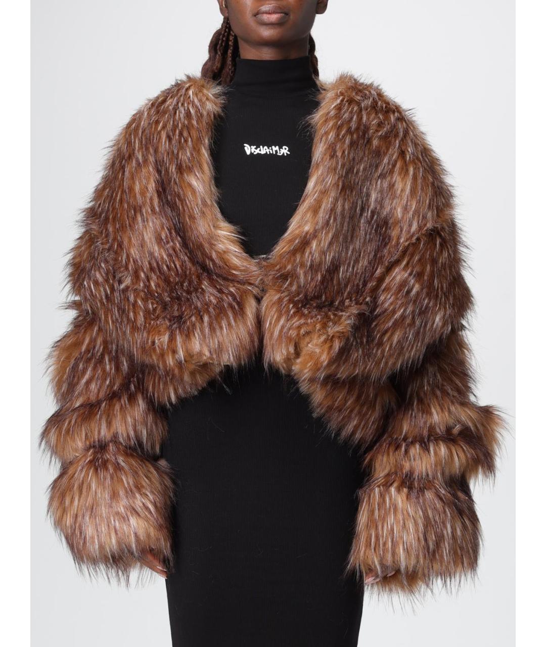 DISCLAIMER Коричневая шуба, фото 2