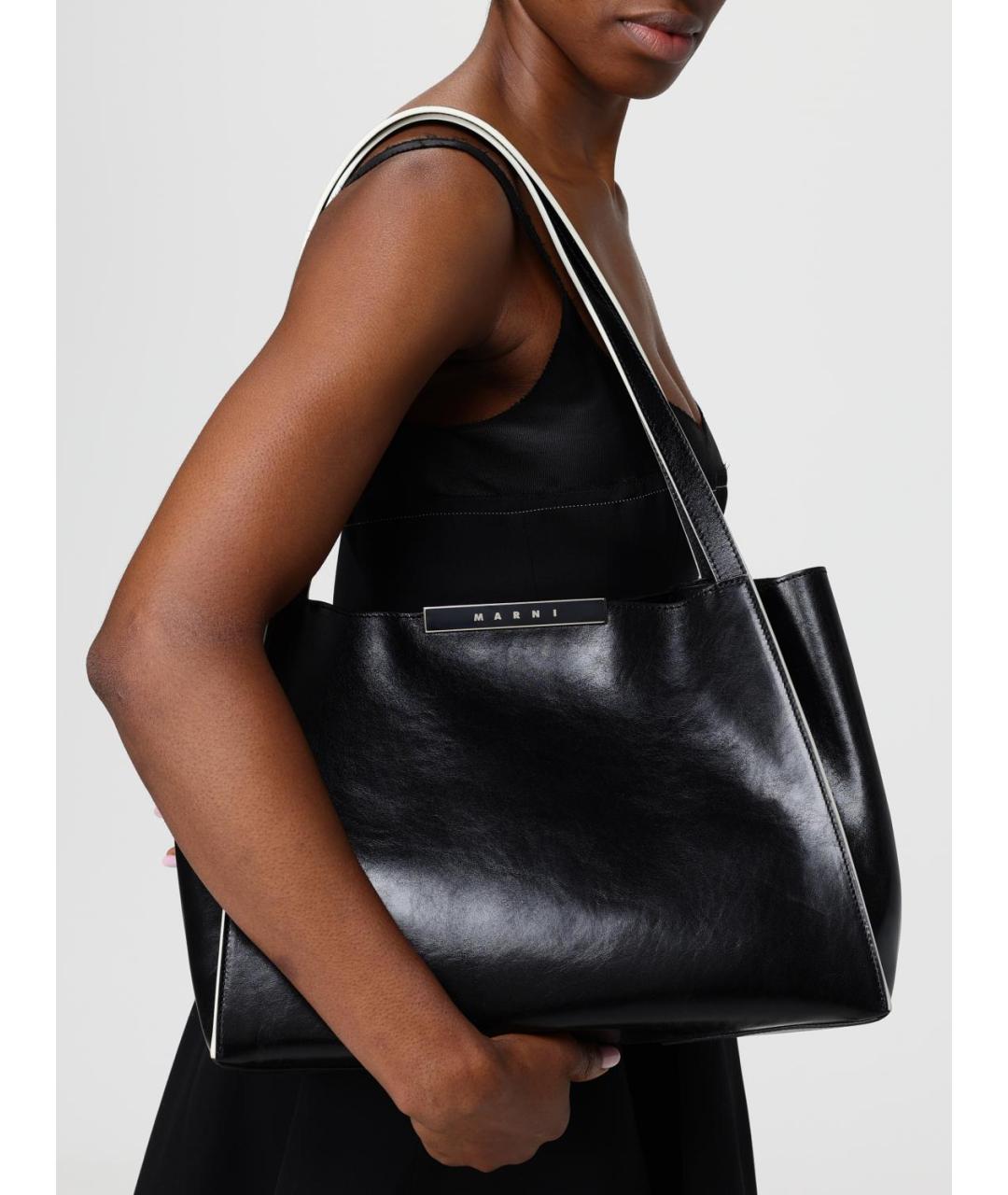 MARNI Черная сумка тоут, фото 2