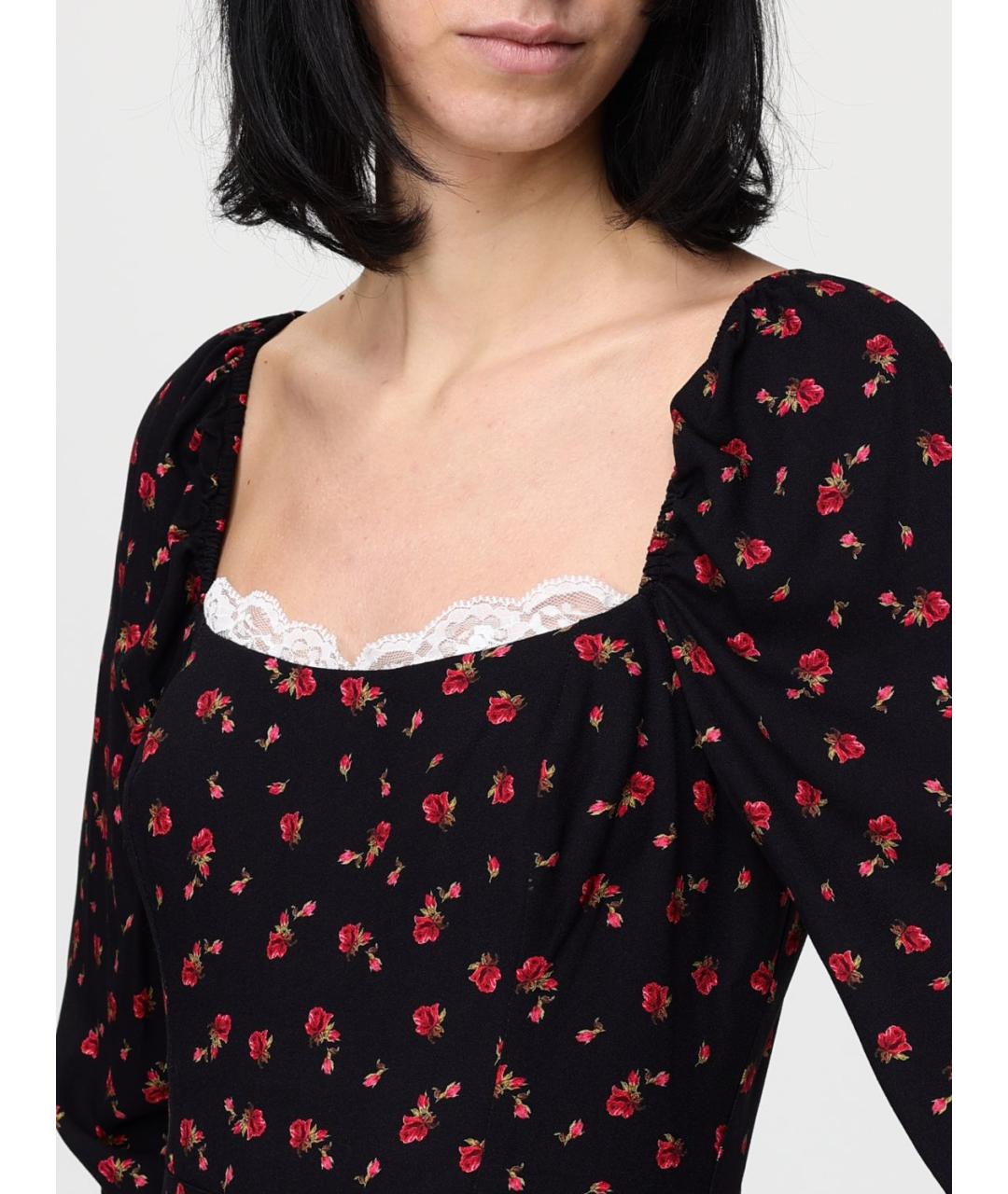 MAR DE MARGARITAS Мульти вискозное повседневное платье, фото 3