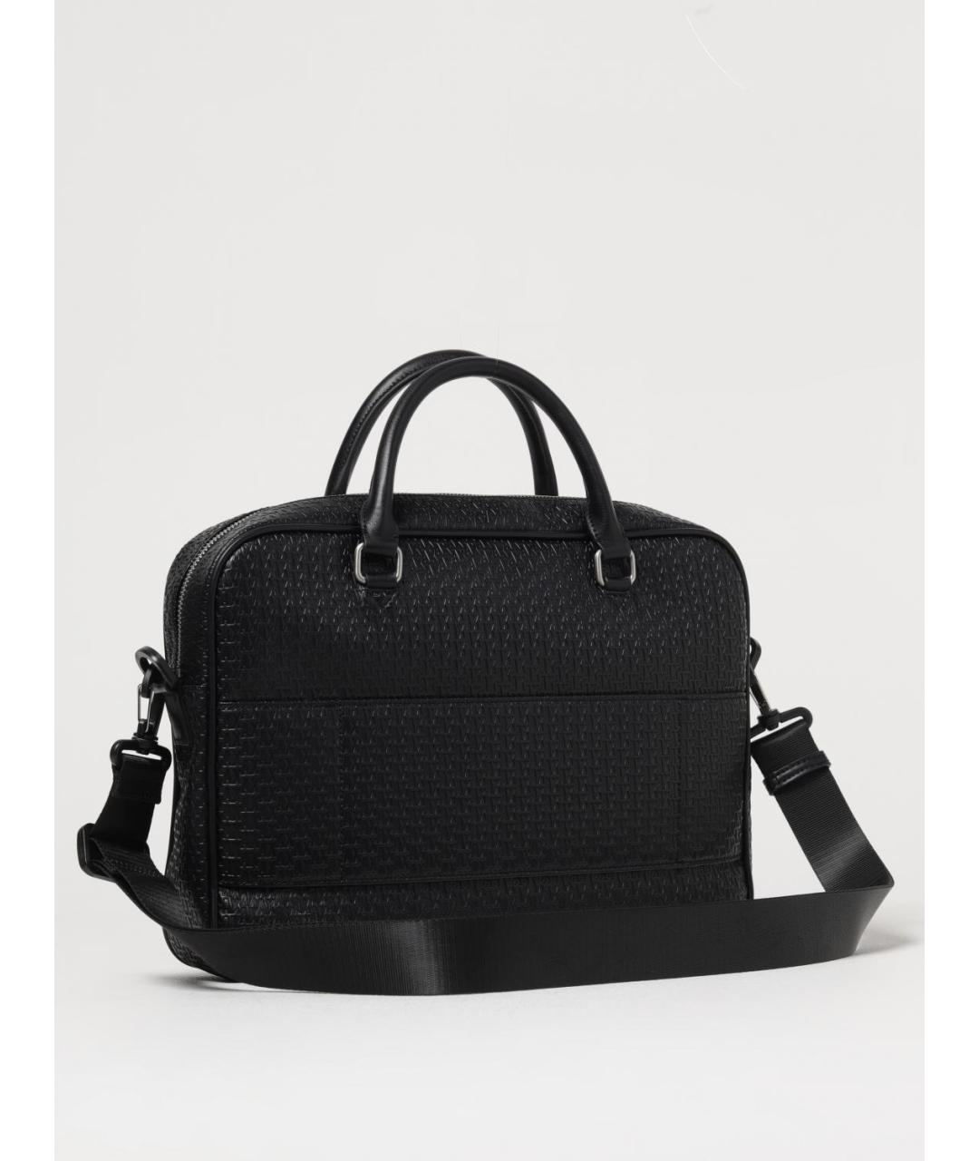 ARMANI EXCHANGE Черная синтетическая сумка тоут, фото 2