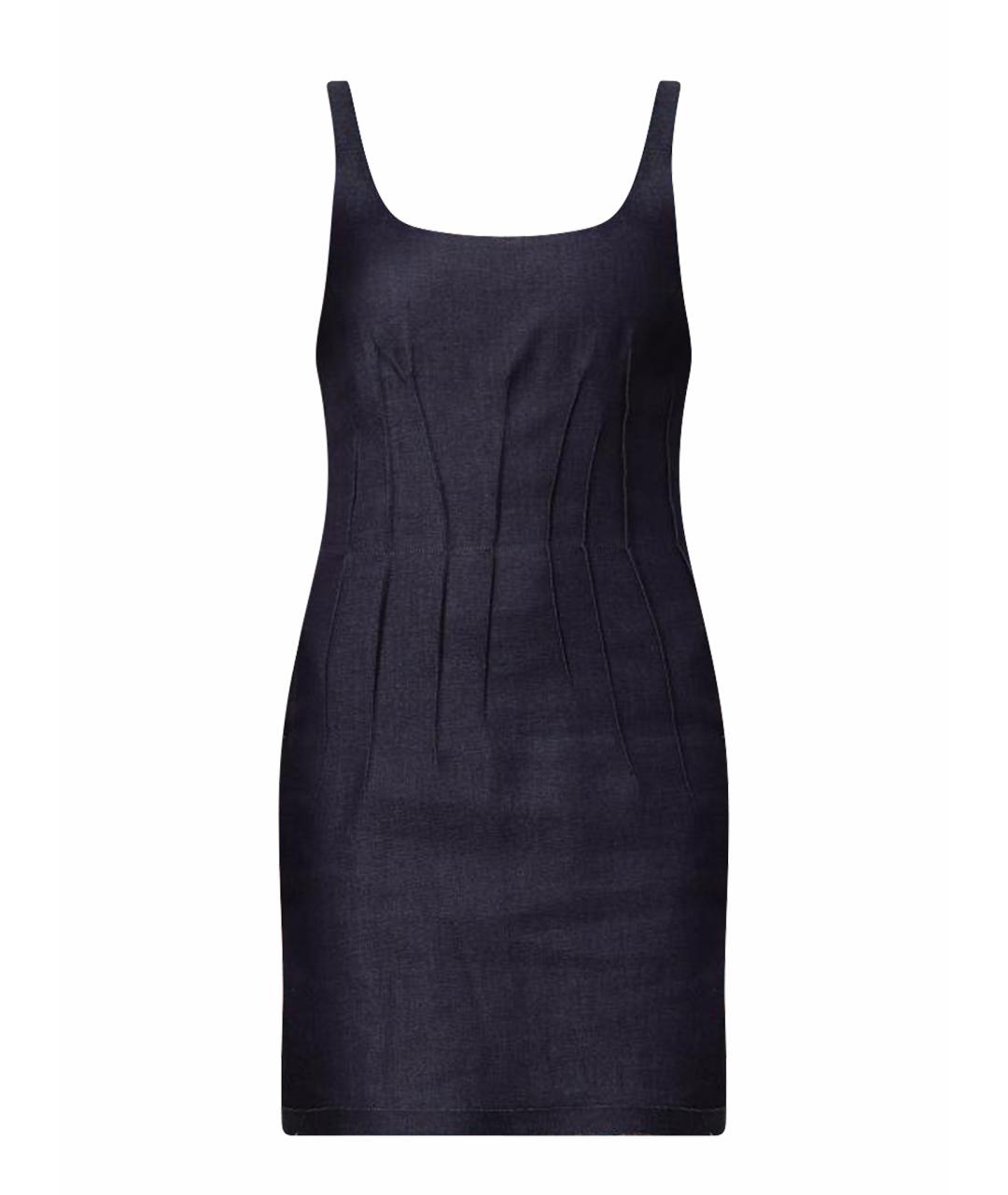 MARNI Синее хлопковое повседневное платье, фото 1