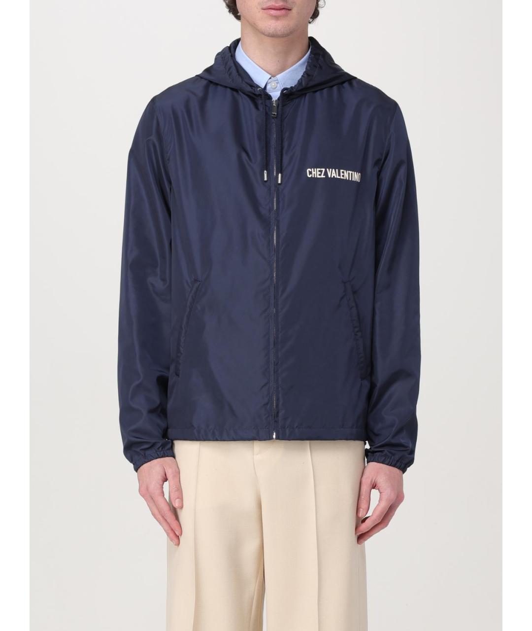 VALENTINO Синяя полиамидовая куртка, фото 6