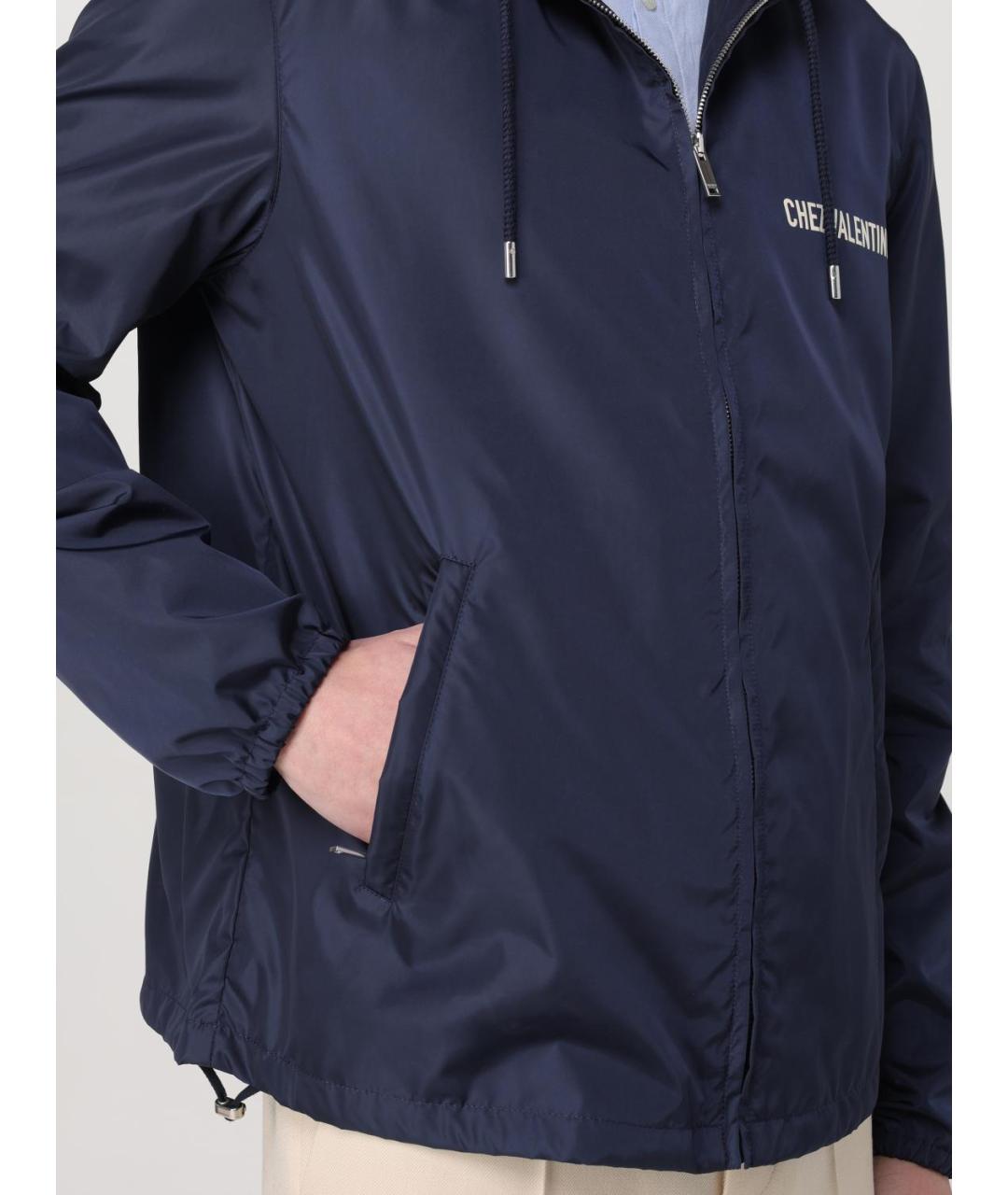 VALENTINO Синяя полиамидовая куртка, фото 5