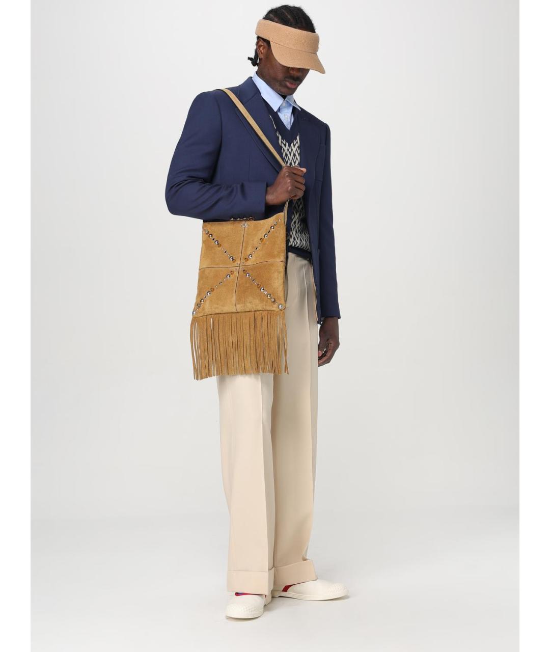 VALENTINO Бежевая хлопковая кепка/бейсболка, фото 2