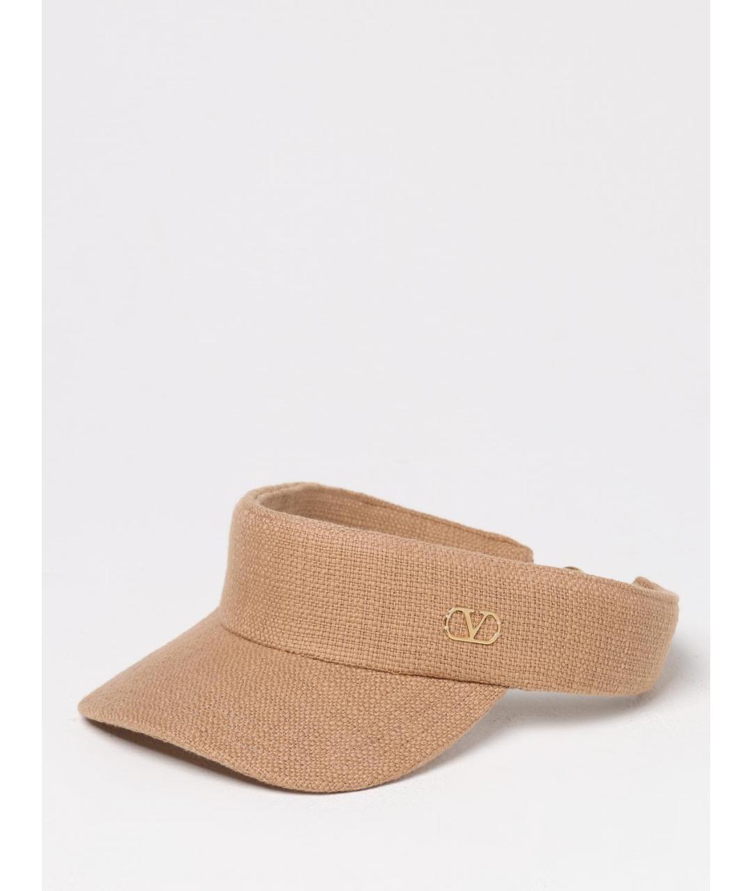 VALENTINO Бежевая хлопковая кепка/бейсболка, фото 5