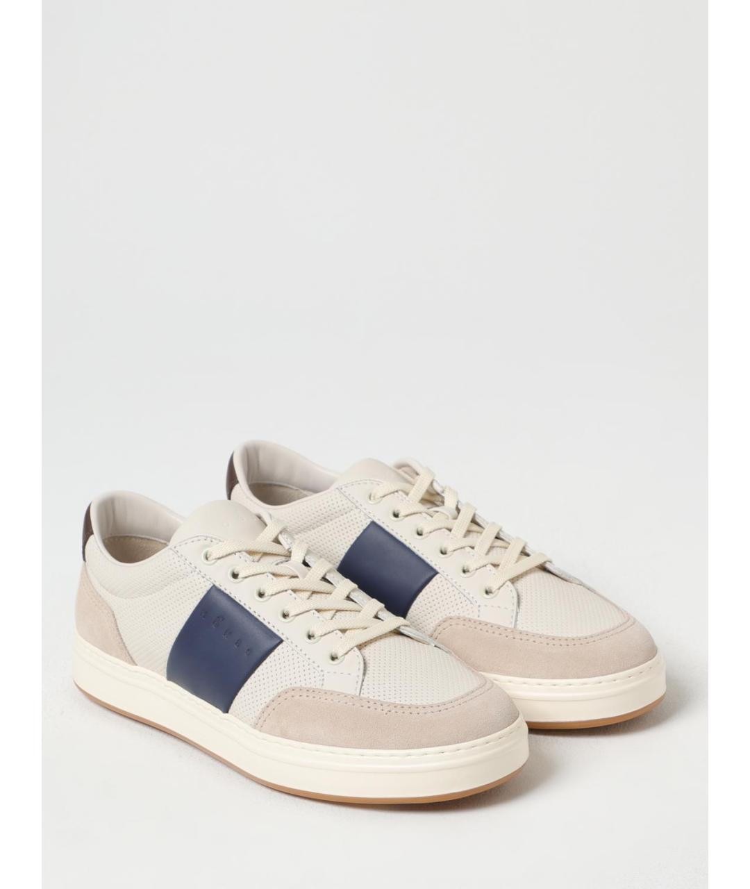 HOGAN Мульти кожаные низкие кроссовки / кеды, фото 2