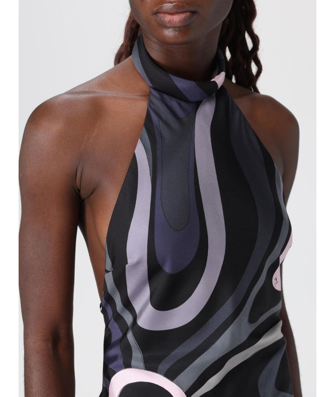 PUCCI Черный шелковый комбинезон, фото 5