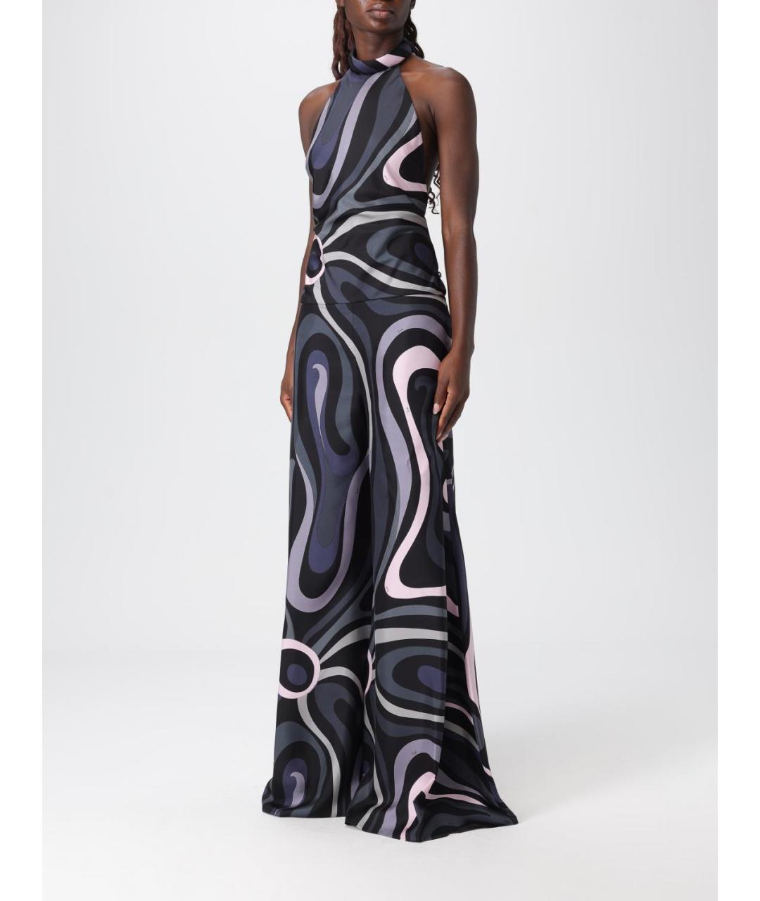 PUCCI Черный шелковый комбинезон, фото 4