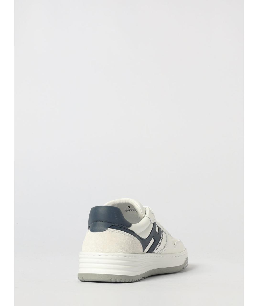 HOGAN Белые кожаные низкие кроссовки / кеды, фото 3