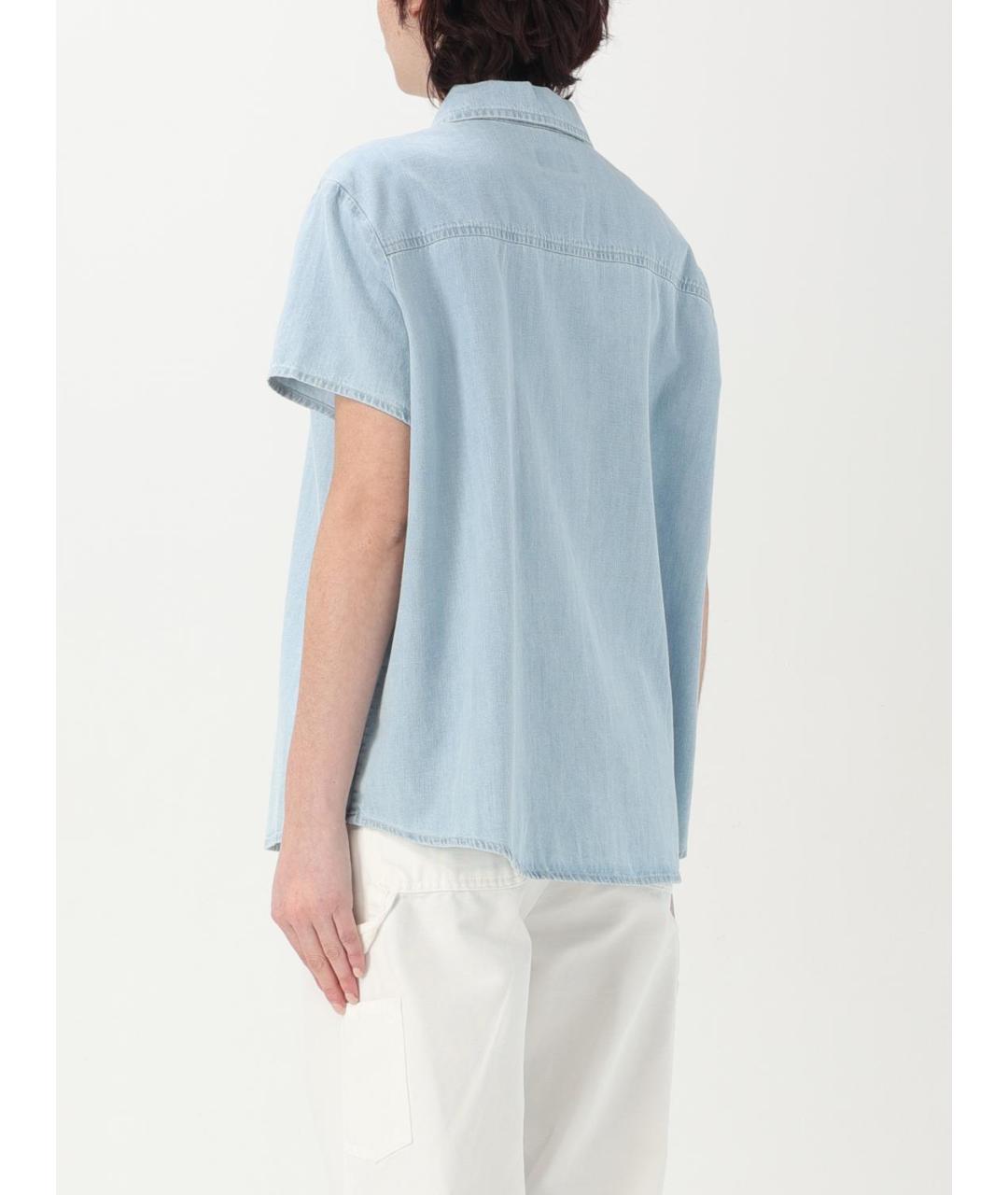 A.P.C. Голубая хлопковая рубашка, фото 2