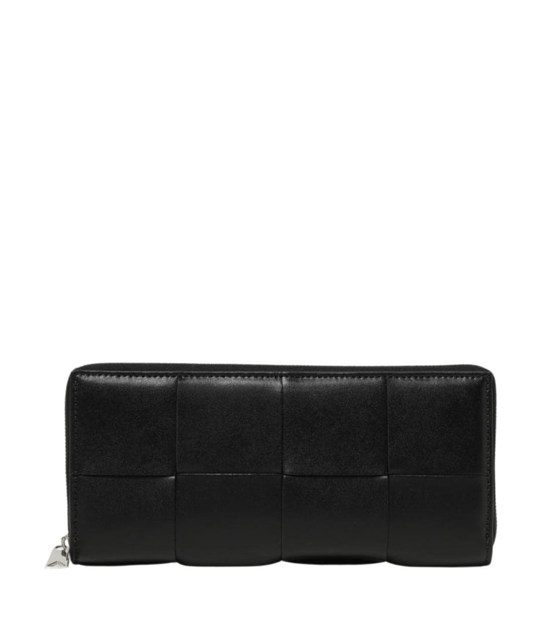 BOTTEGA VENETA Черный кожаный кошелек, фото 1
