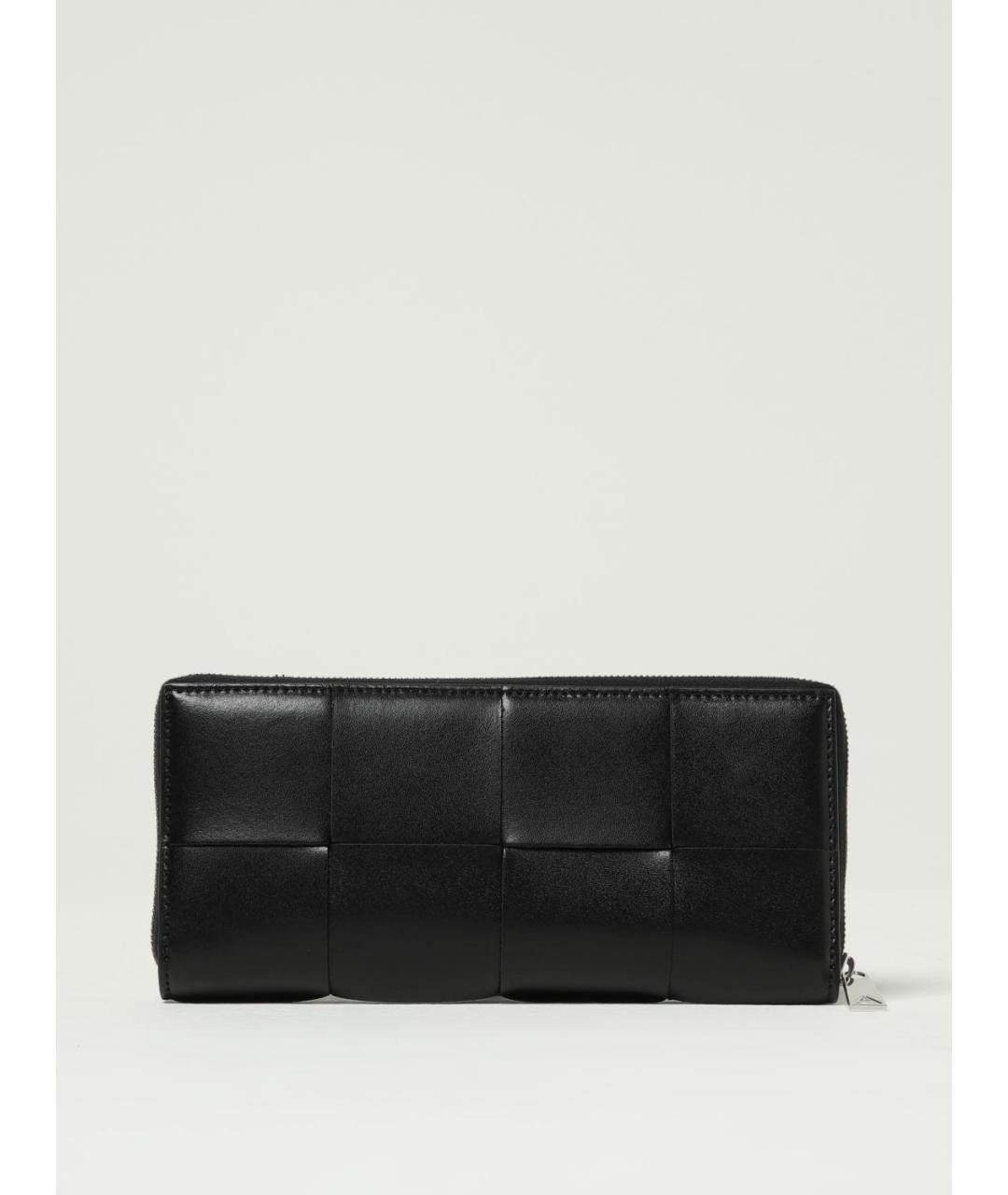 BOTTEGA VENETA Черный кожаный кошелек, фото 3