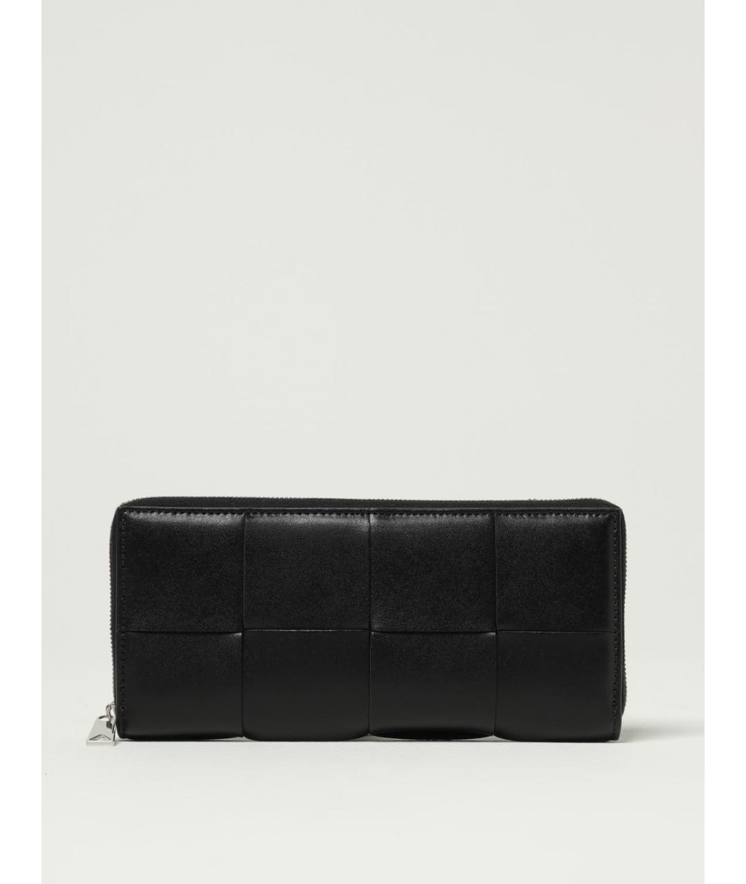 BOTTEGA VENETA Черный кожаный кошелек, фото 4