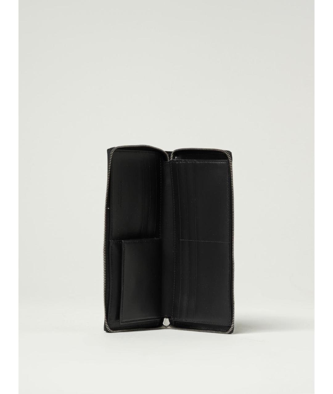 BOTTEGA VENETA Черный кожаный кошелек, фото 2