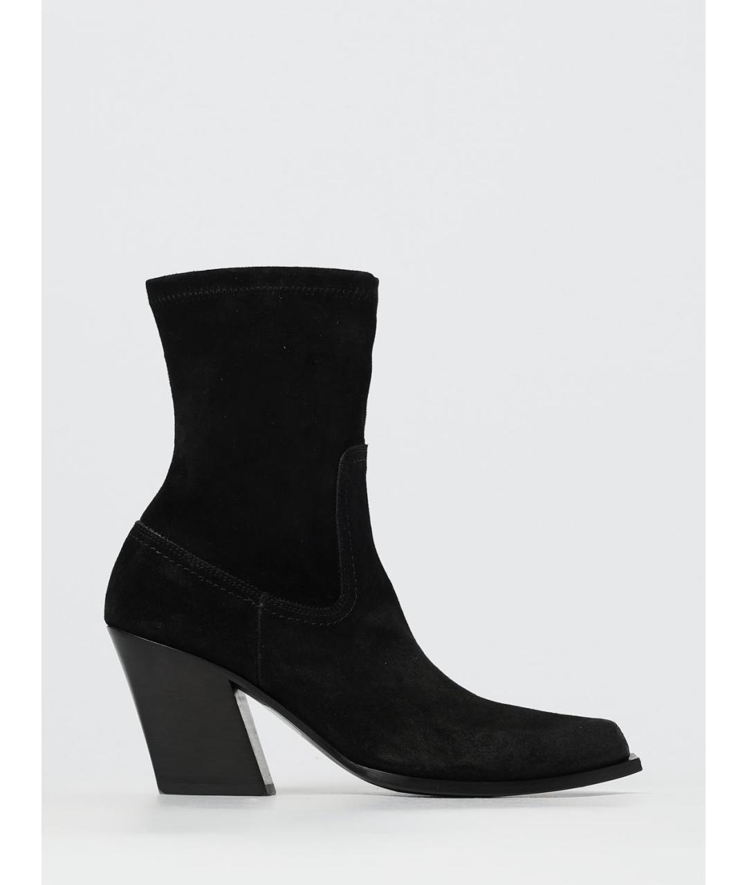 VIC MATIE Черные кожаные ботильоны, фото 4