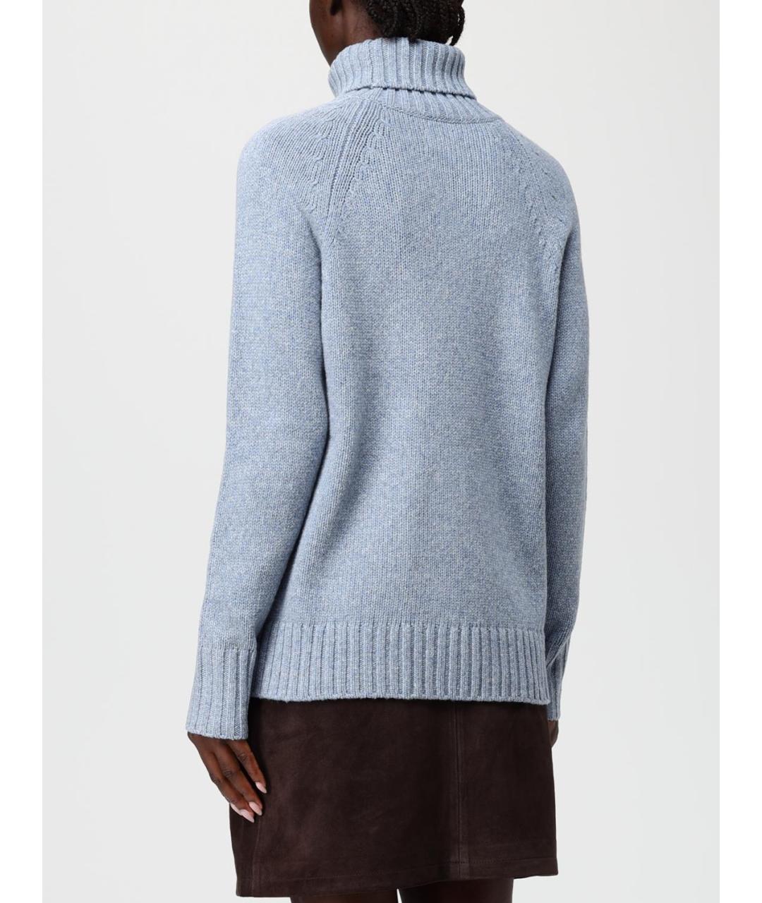 ZADIG & VOLTAIRE Голубой шерстяной джемпер / свитер, фото 3