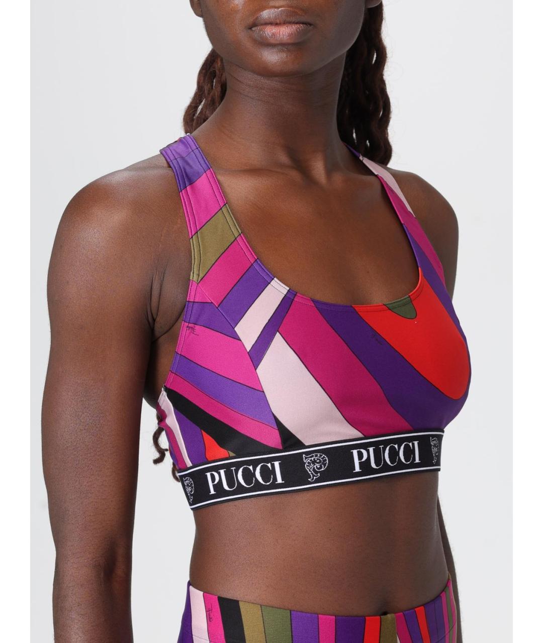 PUCCI Фиолетовая майка, фото 5