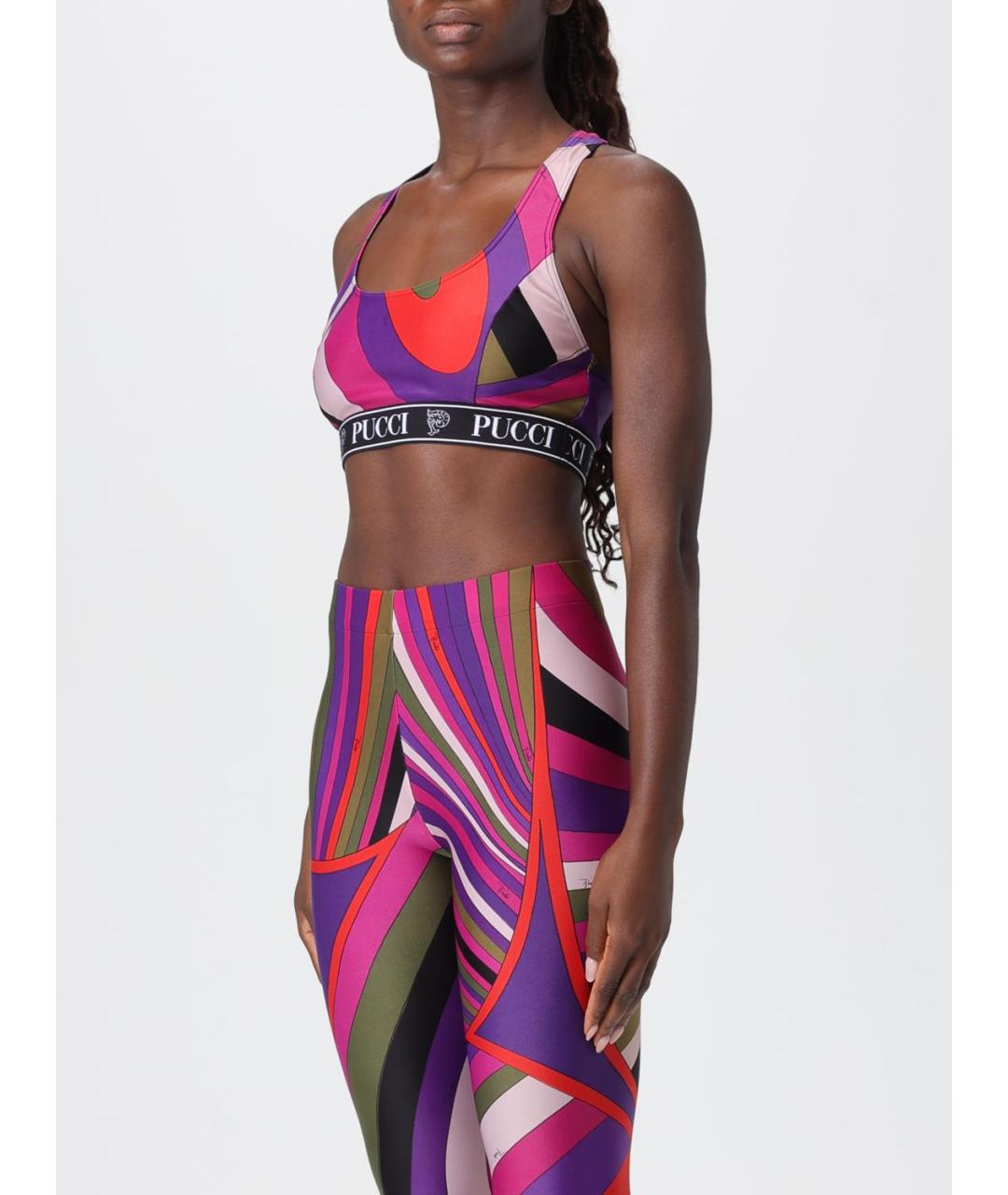 PUCCI Фиолетовая майка, фото 4