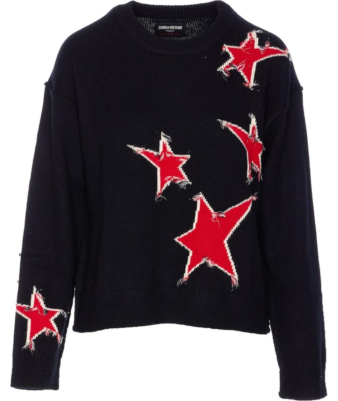 ZADIG & VOLTAIRE Черный кашемировый джемпер / свитер, фото 1