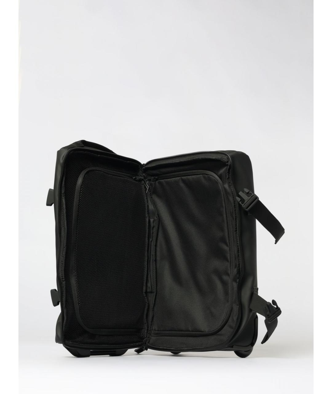 RAINS Черный синтетический чемодан, фото 4