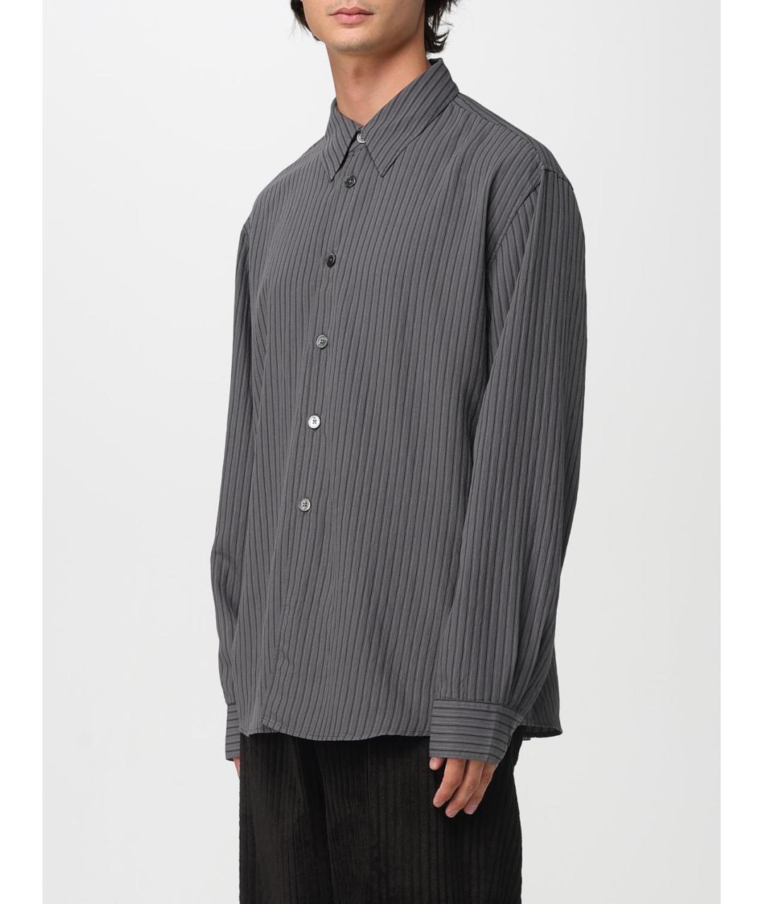 OUR LEGACY Серая хлопковая кэжуал рубашка, фото 4