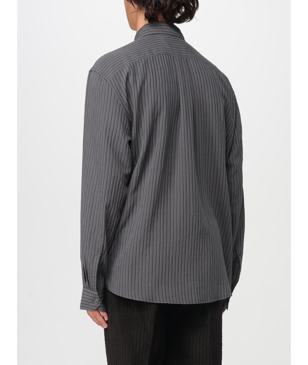 OUR LEGACY Серая хлопковая кэжуал рубашка, фото 3